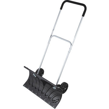 Wheeled snow pusher, PC + ABS blade, handle length changeable, any color available 14