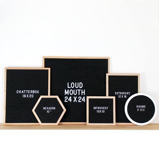 Felt letter board